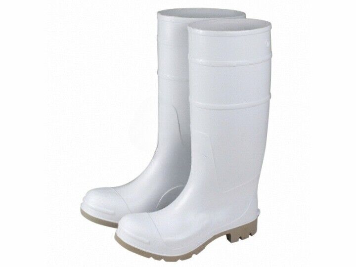 SIZE 11 VINYL BOOT OVER SOCKS - WHITE (KRAFT TOOL COMPANY - GG911-WHITE)