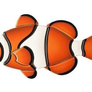 CLOWN FISH 10"x6" (CUSTOM MOSAICS INC - CL67)