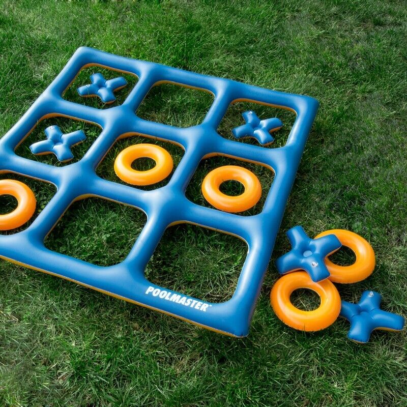 TIC TAC TOE POOL/ LAWN GAME (orange/blue - reversible) (POOLMASTER - 86182) - Image 5