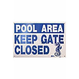 12" X 18" PLEASE KEEP GATE CLOSED SIGN (NATIONAL STOCK SIGN CO INC - SW-7)