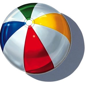 BEACH BALL 2"x2" (CUSTOM MOSAICS INC - PORC-BB18-2)