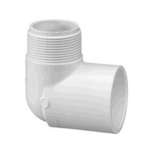 1"MPT x 1"S SCH40 PVC STREET 90^ ELL (LASCO FITTINGS - 410-010BC)