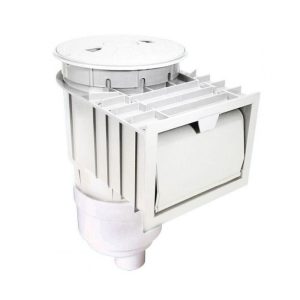 2"S WHITE RENEGADE GUNITE SKIMMER W/ FLOAT VALVE (WATERWAY PLASTICS - 540-6610)