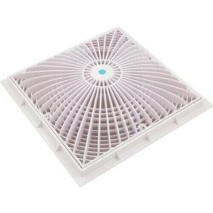 12"X12" WHITE MOFLOW SUCTION COVER W/ FRAME (AQUASTAR - 12MF101)