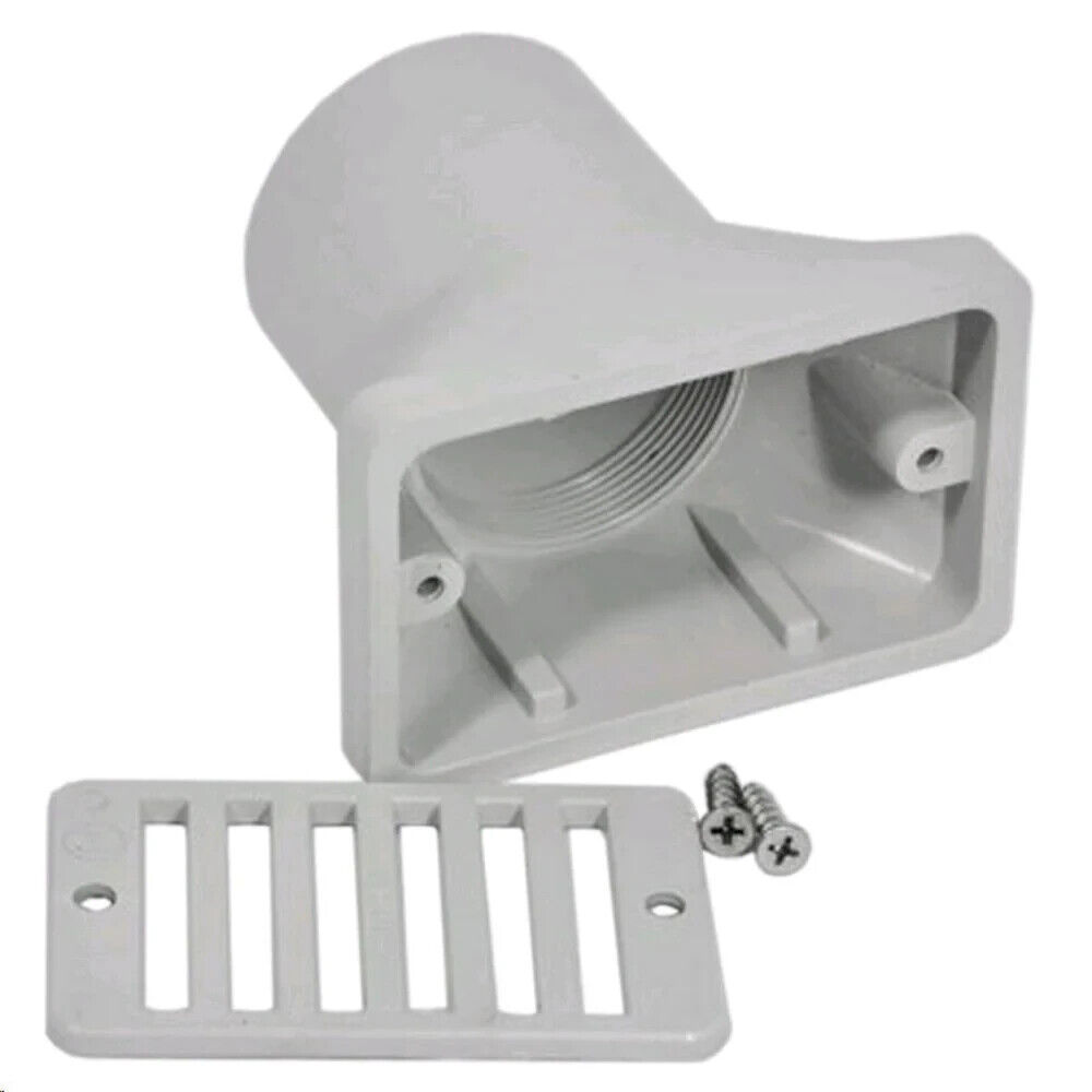 2"X4" GUTTER DECK DRAIN - LIGHT GRAY (AQUASTAR - GDD103)