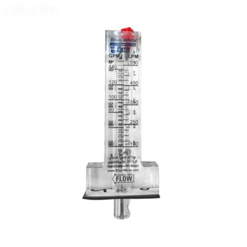 2.5" PVC 29-150GPM TOP MOUNT FLOWMETER (BLUE WHITE INDUSTRIES - F-30250P)