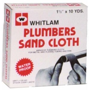 PLUMBERS SAND CLOTH 1.5" 10 YD (J C WHITLAM MFG CO - JA010)