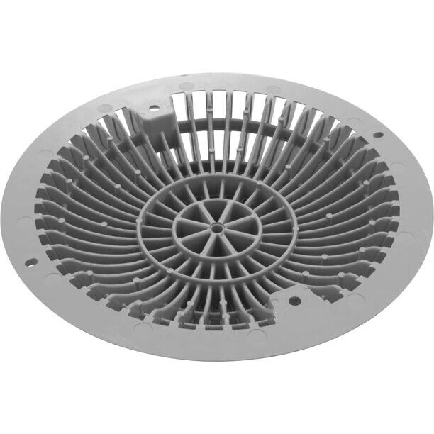 8" LIGHT GRAY MOFLOW SUCTION COVER W/ FRAME (AQUASTAR - 8MF103)