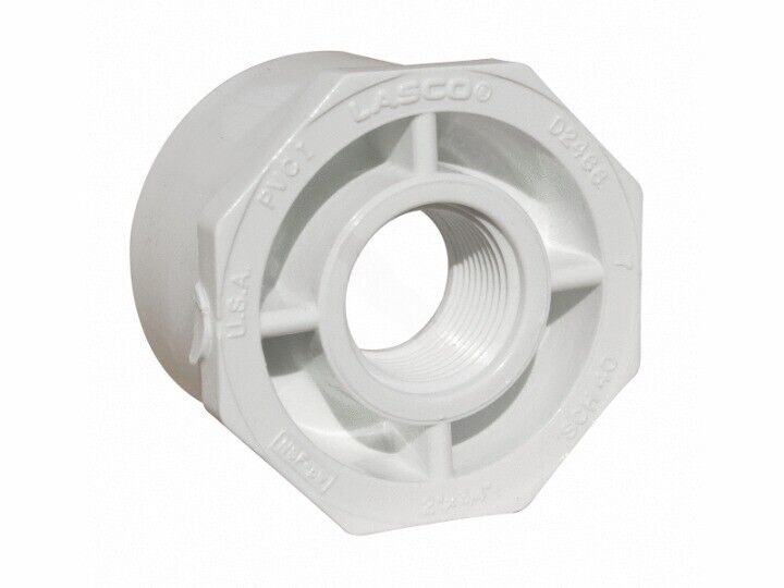 2"SPG x .75"FPT SCH40 PVC REDUCER BUSHING (LASCO FITTINGS - 438-248)