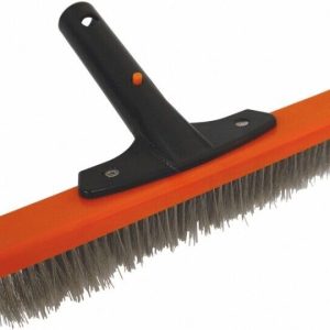 10" SUPREME STAINLESS STEEL BRISTLE ALGAE BRUSH {ps861} (POOLSTYLE - WB16CB/SUP)