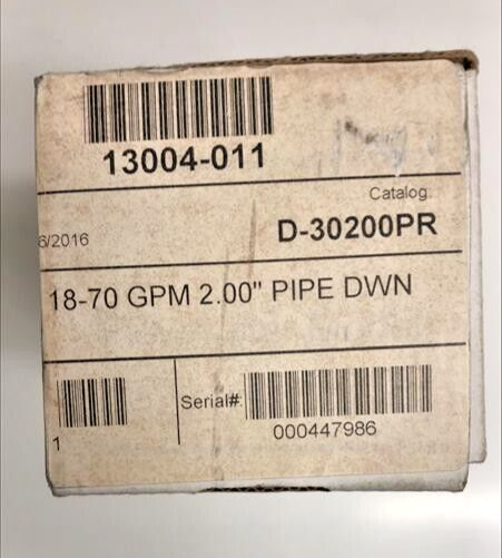18-70 GPM 2.00 PIPE DOWN FLOW METER (BLUE-WHITE - D-30200PR) - Image 2