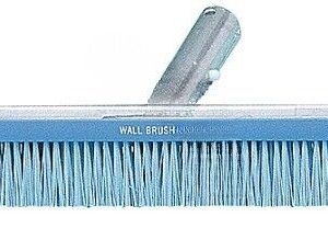 18" BLUE PLASTIC BRISTLE CURVED ALUM WALL BRUSH (A&B - 2001)