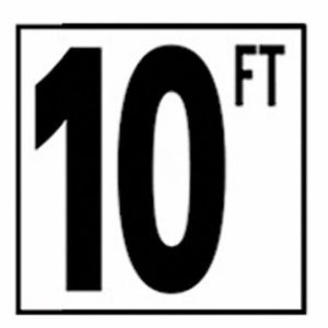 5IN SMOOTH 10 FT DEPTH MARKER TILE - 5"  (NPT - DM51-2100)