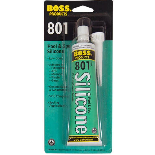 3OZ 801 SILICONE ADHESIVE {80131} - CLEAR (SOUDAL ACCUMETRIC - 142943)