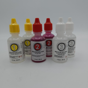 CHLORINE , PH, & ACID DEMAND TEST REAGENTS #1, #2, #3 - 1OZ *2 EACH / 6-PACK*