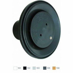 2"S ADJUSTABLE FLOOR INLET FITTING - BLACK (AQUASTAR - 4DIV102)