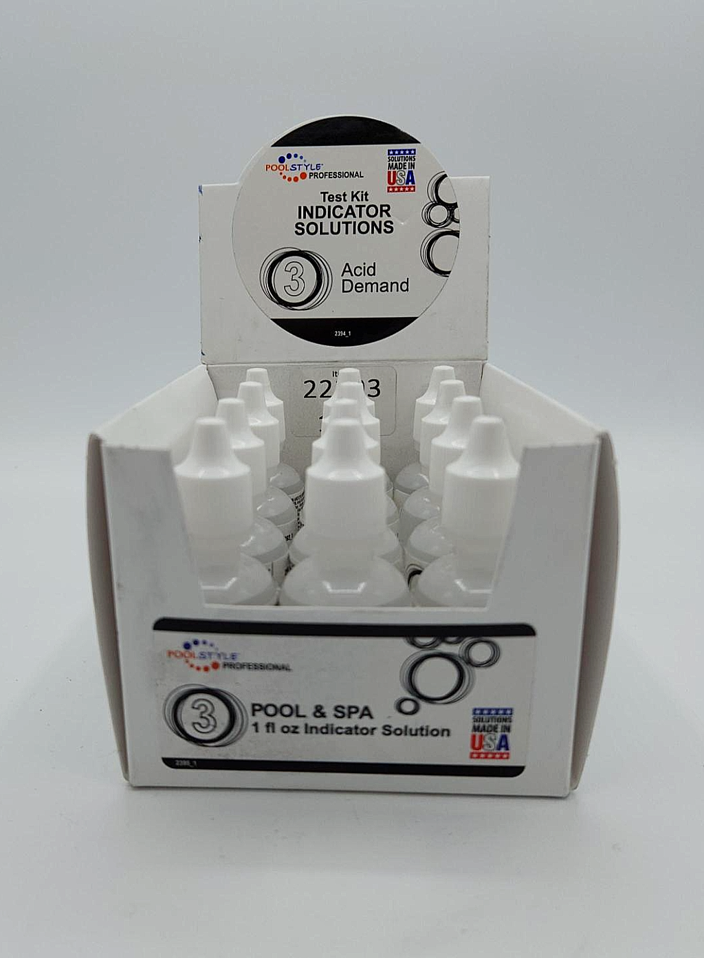 #3 ACID DEMAND & ALK TEST SOLUTION REAGENT - 1OZ, 12 PACK (POOLSTYLE - 22393) - Image 3