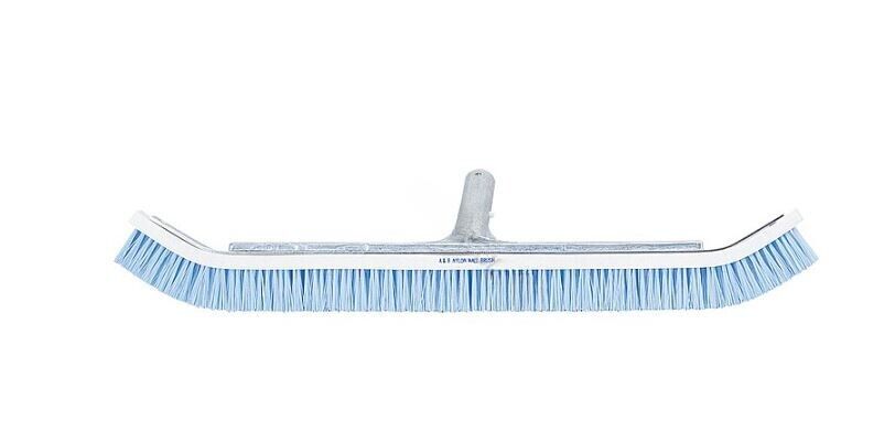 24" BLUE NYLON BRISTLE CURVED ALUM WALL BRUSH (A&B - 3020)