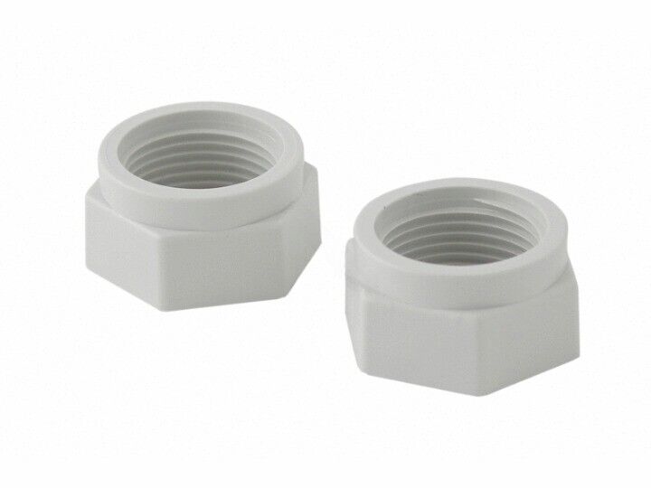LEGEND / JET-VAC WHITE FEED HOSE MENDER NUT **2 PACK!! (PENTAIR - ED15)