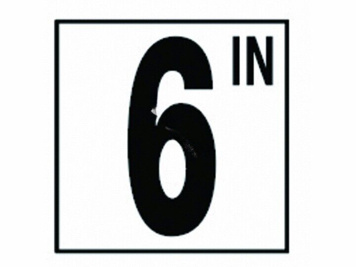 SMOOTH 6 IN DEPTH MARKER TILE - 5"  (NPT - DM51-3060)